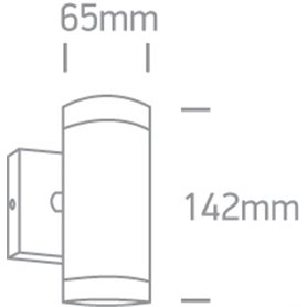 Aplique exterior pared ONE LIGHT 67130/W blanco IP54