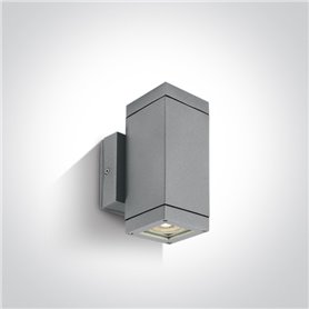 Aplique exterior pared ONE LIGHT 67130A/G gris IP54