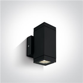 Aplique exterior pared ONE LIGHT 67130A/B negro IP54
