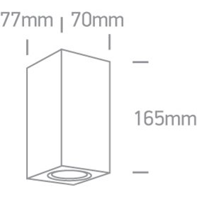 Aplique exterior pared ONE LIGHT 67426A/W blanco IP65