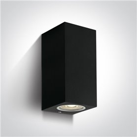 Aplique exterior pared ONE LIGHT 67426A/B negro IP65