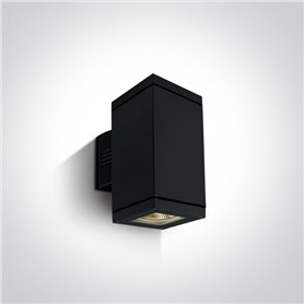 Aplique exterior pared ONE LIGHT 67132A/B negro IP54