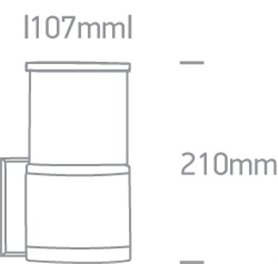 Aplique exterior pared ONE LIGHT 67094/AN antracita IP54