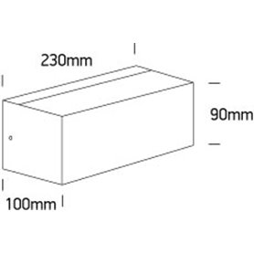 Aplique exterior pared ONE LIGHT 67518/W blanco IP65