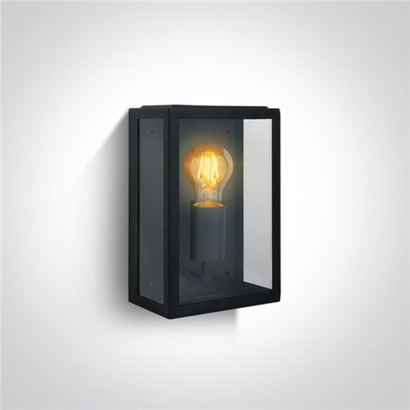 Aplique vintage exterior pared ONE LIGHT 67406/B negro IP43