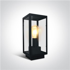 Aplique vintage exterior pared ONE LIGHT 67406E/B negro IP43
