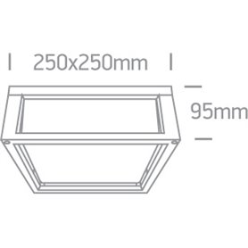 Aplique vintage exterior pared ONE LIGHT 67420B/AN antracita IP54