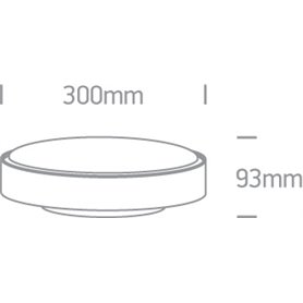 Plafon superficie ONE LIGHT 67280EA/AN antracita IP65