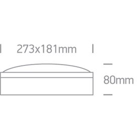 Plafon superficie ONE LIGHT 67204B/G gris IP54