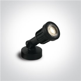 Proyector LED exterior ONE LIGHT 7070/W negro 5w 3000K IP65