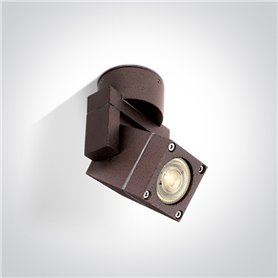 Proyector orientable exterior ONE LIGHT 67162/BR marron IP54