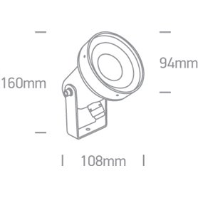 Proyector orientable exterior ONE LIGHT 67196BG/AN antracita IP65