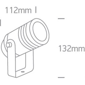Proyector orientable exterior ONE LIGHT 67198G/AN antracita IP65