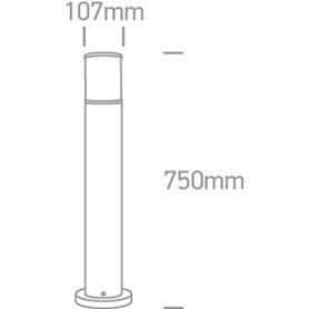 Baliza exterior ONE LIGHT 67102/BR marron IP54