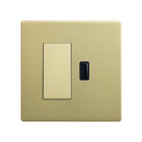 Kit Monoblock conmutador 10Ax + usb 2,1  27191610-097 Simon 270 Bronce