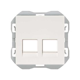 Tapa RJ45 doble sin conector Simon 20000088-090 Simon 270 Blanco
