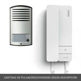 Kit portero electronico de superficie 2 hilos Tegui Linea 2000 (2 viviendas) Serie 8 378162