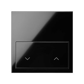 Kit frontal horizontal 1 elemento SIMON 100 con 1 tecla persiana 10020113-138 Negro Brillante