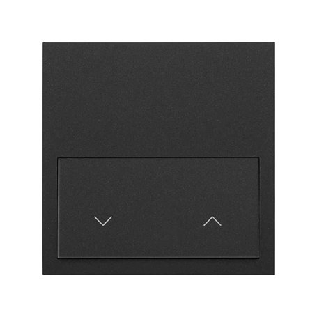 Kit frontal horizontal 1 elemento SIMON 100 con 1 tecla persiana 10020113-238 Negro Mate