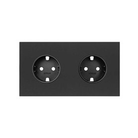 Kit frontal SIMON 100 2 elementos 2 bases 10020202-238 Negro Mate