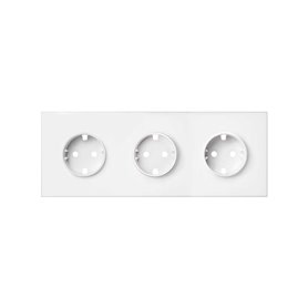 Kit frontal SIMON 100 3 elementos, 3 bases 10020302-230 Blanco Mate