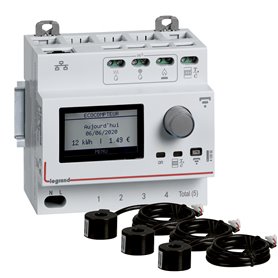 Eco contador conectado Legrand 412033 Carril Din