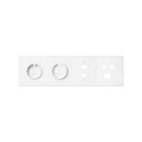 Kit frontal SIMON 100 4 elementos, 2 bases+HDMI+USB+TV/SAT+RJ45 10020402-230 Blanco Mate
