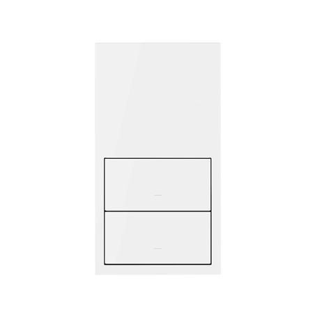 Kit vertical frontal SIMON 100 2 elementos, 2 teclas 10020213-230 Blanco Mate