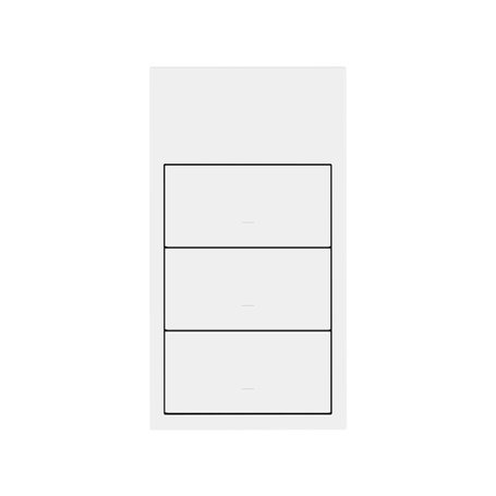 Kit vertical frontal SIMON 100 2 elementos, 3 teclas 10020215-230 Blanco Mate