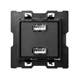 Cargador USB doble smartcharge SIMON 100 10000381-039 2,1A 5V