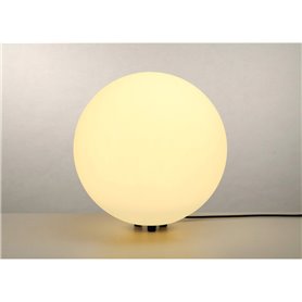 Luminaria de pie para exterior SLV ROTOBALL 50 227221 Blanco