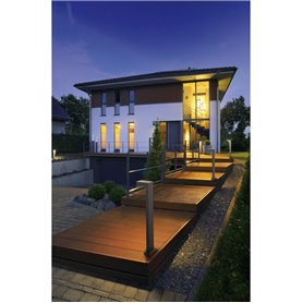 Baliza de pie para exterior SLV QUADRASYL 75 POLE 232294 Gris