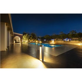 Baliza LED de pie para exterior SLV QUAD POLE 1003001 Antracita