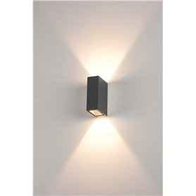 Aplique Led pared 8W SLV Quad 2 XL 232445 Antracita mate