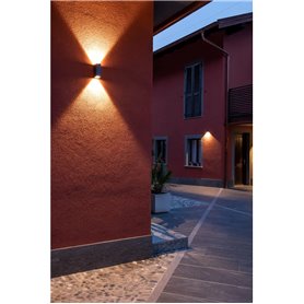 Aplique Led pared 8W SLV Quad 2 XL 232445 Antracita mate