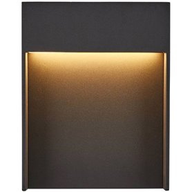 Luminaria Led superficie pared SLV Flatt 1002952 Antracita