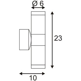 Luminaria para exterior SLV ASTINA 228775  antracita