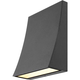 Luminaria Led superficie pared SLV DELWA WIDE 1000342 Antracita