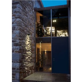 Luminaria Led superficie pared SLV HELIA 233245 Antracita 