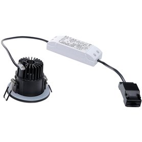 Luminaria Led empotrable exterior SLV PATTA-F REDONDA 114440 Negro