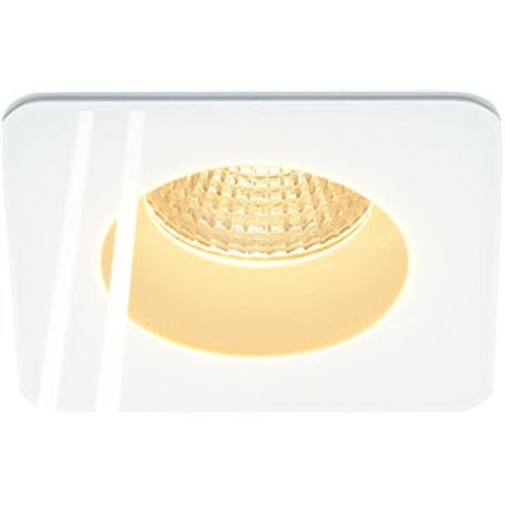 Luminaria Led empotrable exterior SLV PATTA-F CUADRADA 114451 Blanco