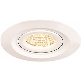 Luminaria Led empotrable exterior SLV KINI REDONDA 1000833 Blanco