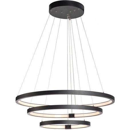 Luminaria Led colgante SLV ONE TRIPLE DALI 1002913 Negro
