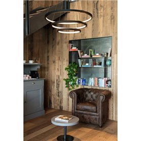 Luminaria Led colgante SLV ONE TRIPLE DALI 1002913 Negro
