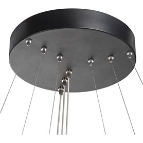 Luminaria Led colgante SLV ONE TRIPLE DALI 1002913 Negro