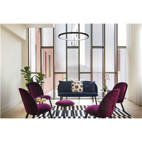 Luminaria Led colgante SLV ONE 80 DALI 1002911 Negro