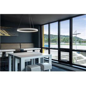 Luminaria Led colgante SLV ONE 80 PD DALI up/down 1004764 Blanco