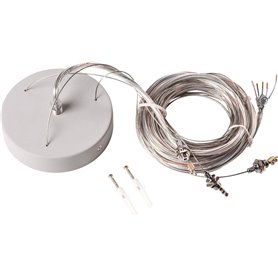 KIT SUSPENSION 5m SLV 1001951 Gris plata