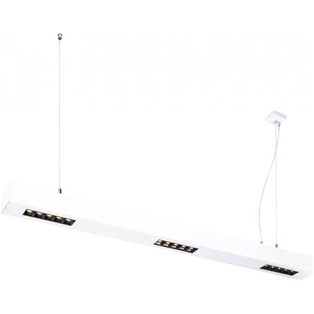 Luminaria Led colgante SLV Q-LINE PD 1m PHASE 1000932 Blanco 4000K
