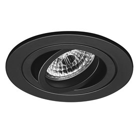 Empotrable redondo Basculante de techo Jiso Iluminacion 703D-01 Negro
